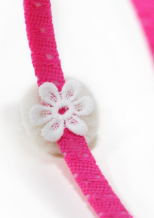 Jasmine White / Pink lace